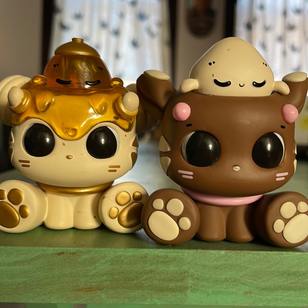 CJOY x PUFFYPUFFPUFF Haki & Bobi Honey & Coffee Original Figures Art